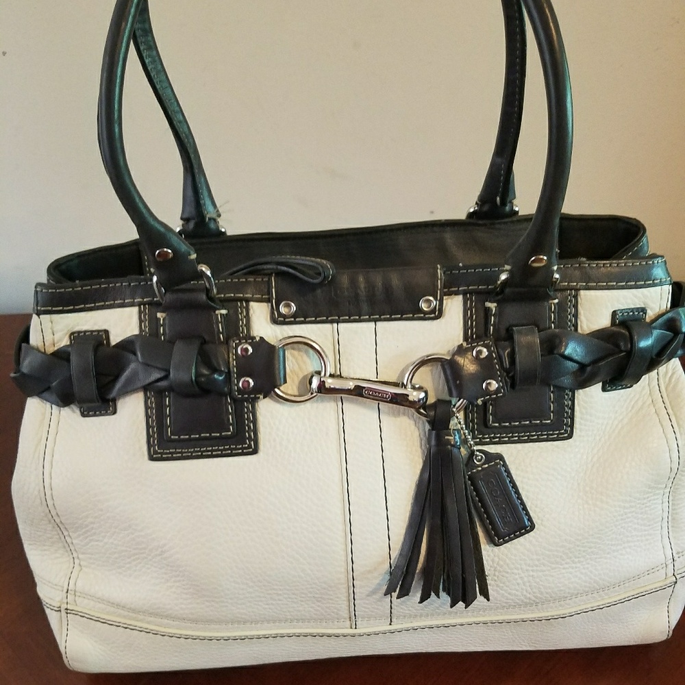 Leather Coach Handbag